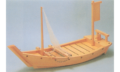 白木 盛込舟（ABS樹脂製）
